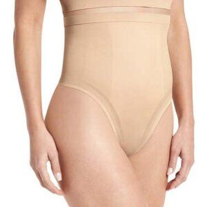 Jockey Essentials Women's Slimming High Waisted Thong, Underwear, Light, 2x-3x